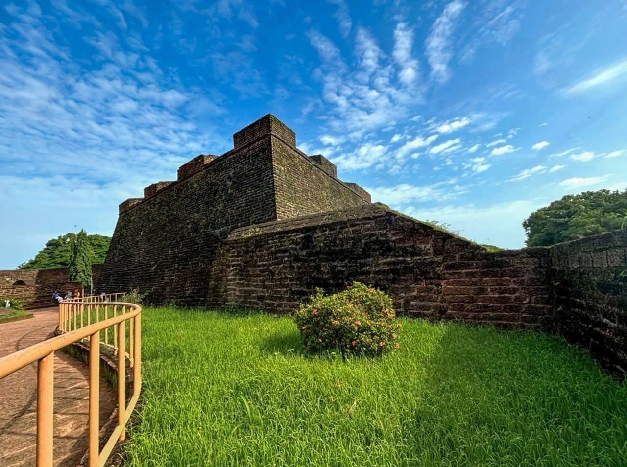Government building in India with lawn